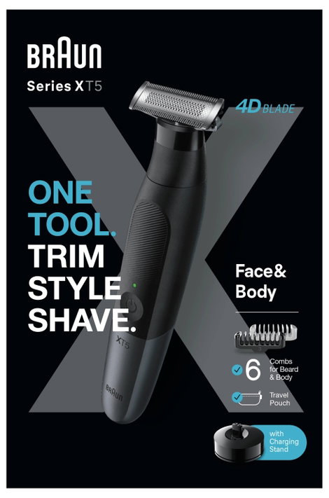 Braun XT5300 80712350 Fólia borotva Fekete 2. kép