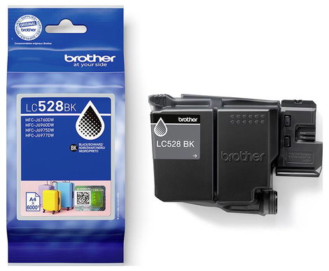 Brother Tinta Brother LC528BK - Schwarz - original - K Eredeti Fekete LC528BK 3. kép