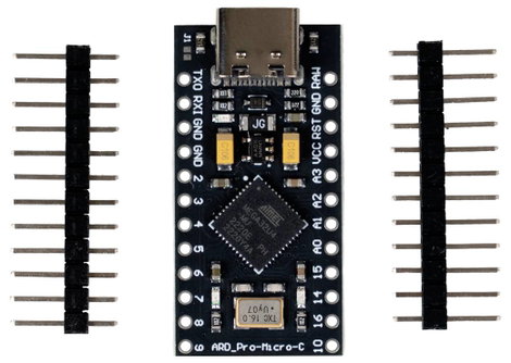 Joy-it ARD-32U4-USB-C Arduino panel ATMega32 2. kép