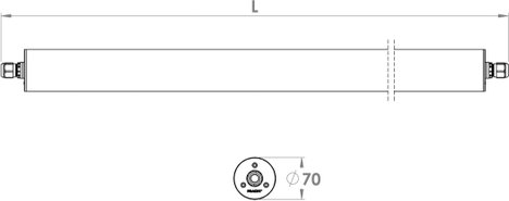 Pracht 5240035-TUBIS_BL LED-es csőlámpa LED Fixen beépített LED-es 40 W Fehér Színtelen 6. kép