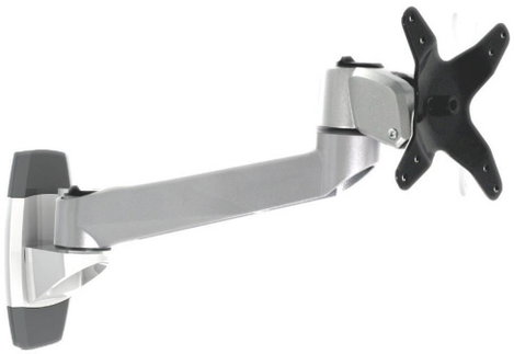 Fali monitortartó kar, dönthető/forgatható, max. 14 kg, 25,4-76,2 cm (10 - 30), Xergo Swivel