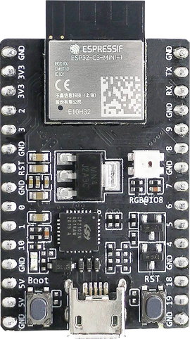 Espressif ESP32-C3-DEVKITM-1-N4X Fejlesztői panel WiFi/Bluetooth Developmentkit ESP32-C3 ömlesztett