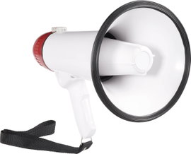 Megafon, hordpánttal, felvétel funkcióval, XB-11SR