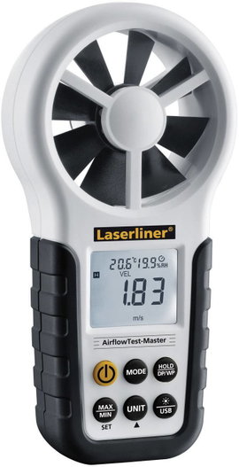 Anemométer, LaserLiner AirflowTest-Master (szélmérő)