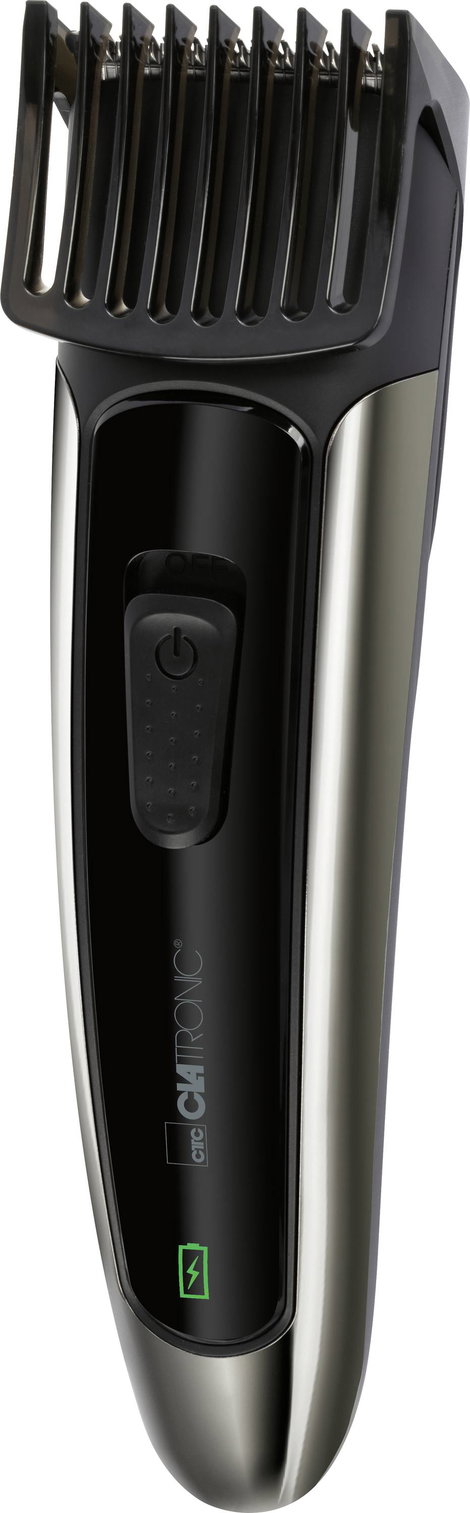 Clatronic HSM/R 3827 chrom-schwarz USB-C Szakállvágóó Fekete/ezüst