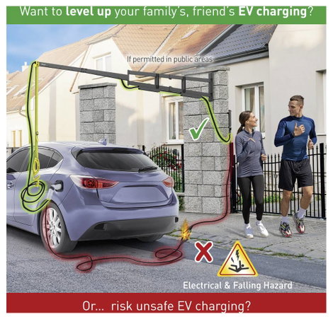 Barkan Ladekabel Arm Fali kábeltartó 5. kép