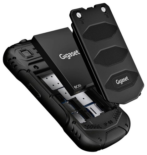 Gigaset GL 8 ACTIVE Outdoor mobiltelefon Fekete 5. kép