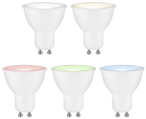 29147 Paulmann Home LED-es fényforrás GU10 EEK: F (A - G) 4.8 W RGBW Fehér (matt) 4. kép