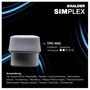 Halder SIMPLEX-Plusbox Starterkit Alu 3113s004 Puha kalapács puha, középkemény 1430 g 155 mm 1 db 4. bélyegkép