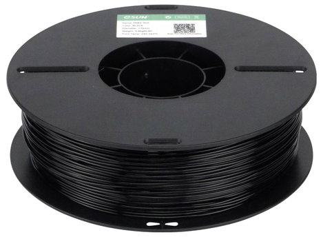 ESUN PEBA-90A Black 3D nyomtatószál PEBA Kis sűrűség, Highspeed nyomtatószál, nagy szakítószilárdság 4. kép