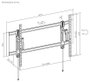 Reflecta PLANO Flat Extend 105-10060T TV fali tartó 139,7 cm (55) - 267,0 cm (105) Dönthető, Csuklóv 9. bélyegkép