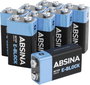 Absina 9V-os elem Alkáli mangán 580 mAh 9 V 8 db bélyegkép