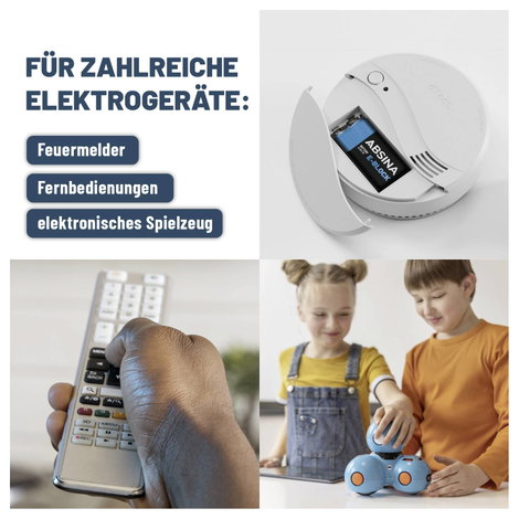 Absina 9V-os elem Alkáli mangán 580 mAh 9 V 8 db 2. kép