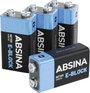 Absina 9V-os elem Alkáli mangán 580 mAh 9 V 4 db bélyegkép