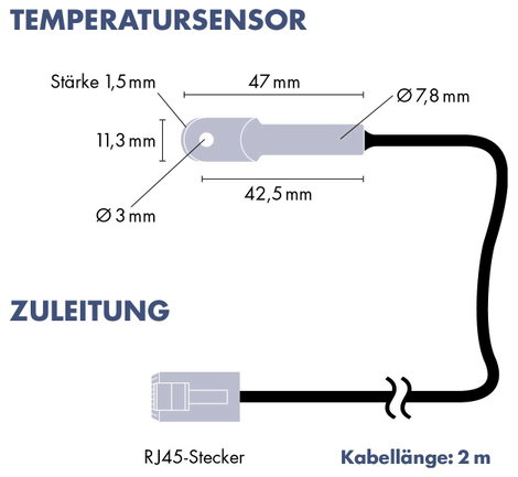 H-Tronic TS125 Version 3 Hőmérsékletkapcsoló 125 - -55 °C 4. kép