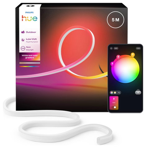 Philips Hue LED szalag 8721103088734 EEK: G (A - G) Neon Gradient Outdoor 30 W RGBICWW 2. kép