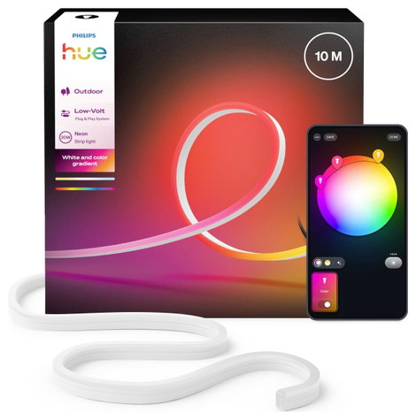 Philips Hue LED szalag 8721103088857 EEK: G (A - G) Neon Gradient Outdoor 30 W RGBICWW 2. kép