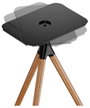 Reflecta Projector Stand Elegant BW schwarz / Walnuss Padlóállvány Dönthető, Csuklóval mozgatható, F 2. bélyegkép