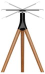 Reflecta Projector Stand Elegant BW schwarz / Walnuss Padlóállvány Dönthető, Csuklóval mozgatható, F 3. bélyegkép