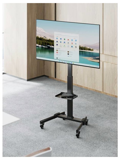 Reflecta TV Stand 55P-4040T schwarz TV kocsi 81,3 cm (32) - 139,7 cm (55) Állítható magasságú, Dönth 12. kép