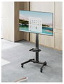 Reflecta TV Stand 55P-4040T schwarz TV kocsi 81,3 cm (32) - 139,7 cm (55) Állítható magasságú, Dönth 12. bélyegkép