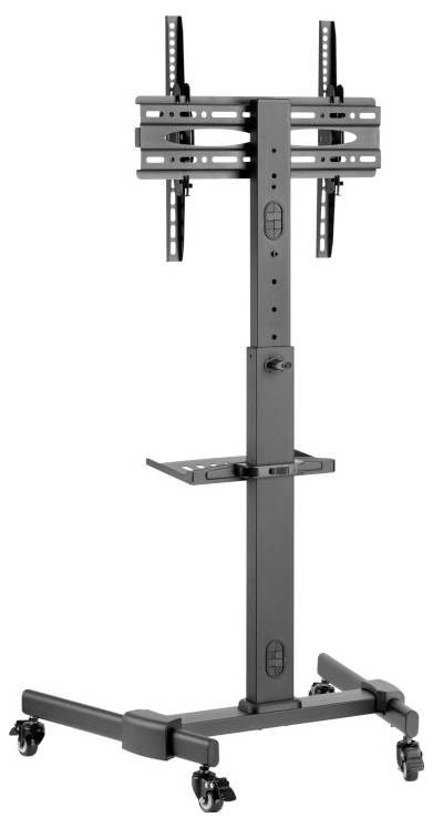 Reflecta TV Stand 55P-4040T schwarz TV kocsi 81,3 cm (32) - 139,7 cm (55) Állítható magasságú, Dönth 2. kép