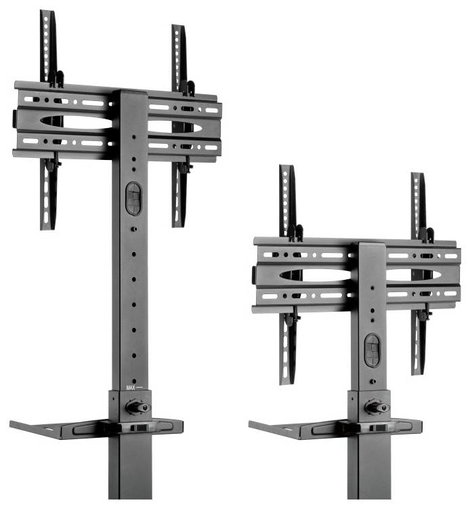 Reflecta TV Stand 55P-4040T schwarz TV kocsi 81,3 cm (32) - 139,7 cm (55) Állítható magasságú, Dönth 5. kép