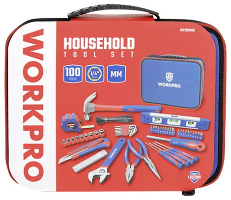 WorkPro WP209066 Szerszámkészlet Kisiparos, Univerzális, Technikus táskában 100 részes 5. kép