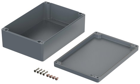 ROSE Systemtechnik 1233311 Ipari ház 330 x 230 x 111 x 286.5 Alumínium Ezüstszürke (RAL 7001) 1 db 2. kép