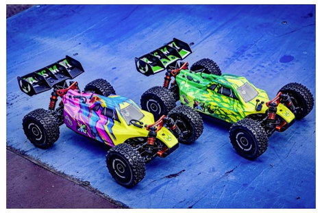 Absima 1:12 EP Buggy Neon Furry 4WD BL RTR zöld Brushless 1:12 RC modellautó Elektro Buggy 4WD RtR 2 4. kép