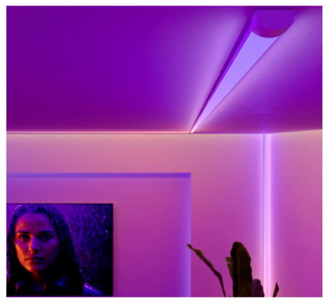 Philips Hue LED szalag 8721103089434 EEK: G (A - G) OmniGlow Gradient 60 W RGBICWW 6. kép