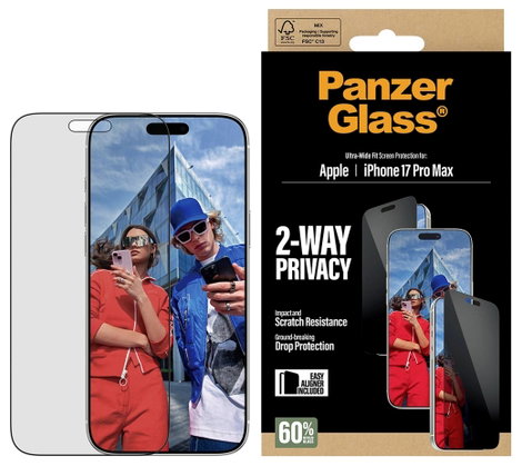 PanzerGlass PG75492 Kijelzővédő üveg belátás védelemmel Apple Apple iPhone 17 Pro Max 1 db Oldalsó b 3. kép