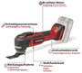 Einhell Professional TP-MG 18 Li BL Set 4326759 Akkus többfunkciós szerszám kefe nélkül, akkuval, Tö 4. bélyegkép
