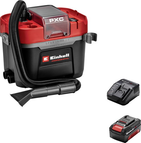 Einhell Professional TP-VC 18/10 Li BL L 4326758 Akkus nedves-/száraz porszívó 10 l töltővel, 1 akku