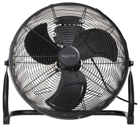 Sygonix Padlóventilátor 70 W (Ø x Ma) 505 mm x 480 mm Fekete Dönthető 2. kép