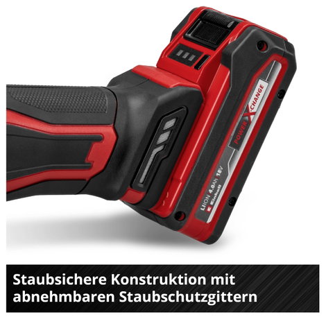 Einhell TE-AG 18/125-2 Li (1x4,0 Ah) 4431190 Akkus sarokcsiszoló 125 mm akkuval, Töltővel 18 V 4 Ah 10. kép