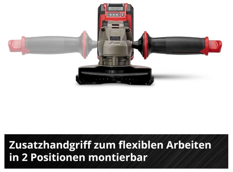 Einhell TE-AG 18/125-2 Li (1x4,0 Ah) 4431190 Akkus sarokcsiszoló 125 mm akkuval, Töltővel 18 V 4 Ah 8. kép