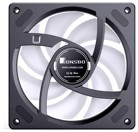 Jonsbo ZB-120 Számítógépház ventilátor Fekete (Sz x Ma x Mé) 120 x 28 x 120 mm 2. kép