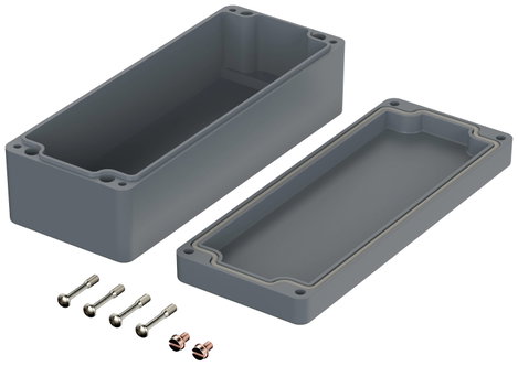 ROSE Systemtechnik 2081906 Ipari ház 190 x 75 x 56.5 x 159 Üvegszál erősítésű poliészter Mókusszürke 2. kép