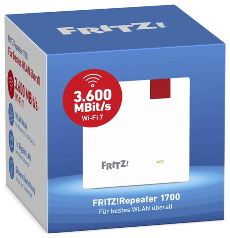 FRITZ! WiFi 7 hatótávnövelő 1700 International 20003132 LAN, WLAN Mesh-képes 6. kép