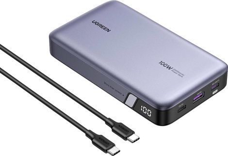 UGREEN 25188 Powerbank 20000 mAh Lítiumion USB-C®, USB Szürke