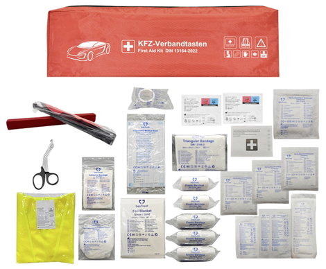 besTreat 3 in 1 Car first aid kit Elsősegély táska Elakadásjelző háromszöggel Busz, Lakókocsik, Szem 2. kép