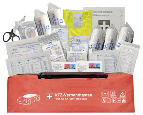besTreat 3 in 1 Car first aid kit Elsősegély táska Elakadásjelző háromszöggel Busz, Lakókocsik, Szem 5. kép