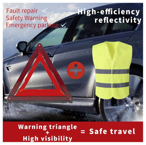 besTreat 3 in 1 Car first aid kit Elsősegély táska Elakadásjelző háromszöggel Busz, Lakókocsik, Szem 8. kép