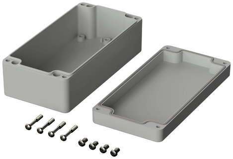 ROSE Systemtechnik 3081606 Ipari ház 160 x 80 x 55 x 134.7 Polikarbonát Élénk szürke (RAL 7035) 1 db 2. kép