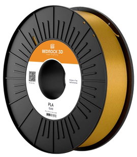 BEDROCK 3D PLA-0014b075 PLA Gold 2.85 mm 750 g 3D nyomtatószál PLA műanyag 2.85 mm 750 g Arany 1 db