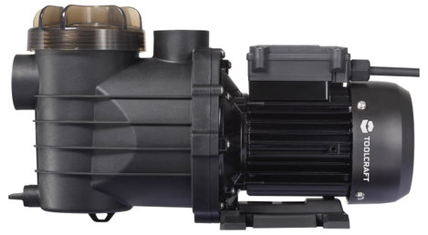 TOOLCRAFT medenceszivattyú, 550 W, 13000 l/h, IPX5, fekete 3. kép