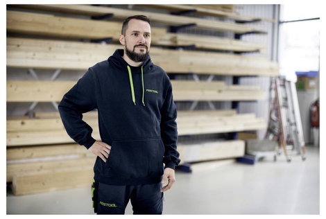 Festool 577756 Kapucnis pulóver Ruhaméret: XL Sötétkék, Zöld 2. kép