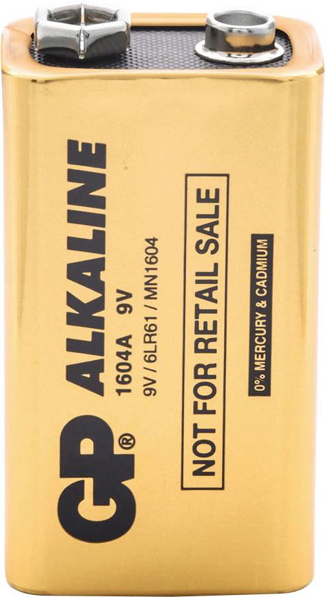 GP GPIND1604AB 9V-os elem Alkáli mangán 9 V 200 db