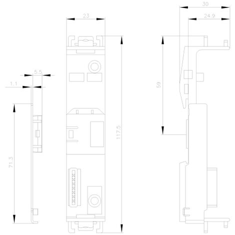 Készülék összekötő Siemens 3ZY12122DA00 2. kép